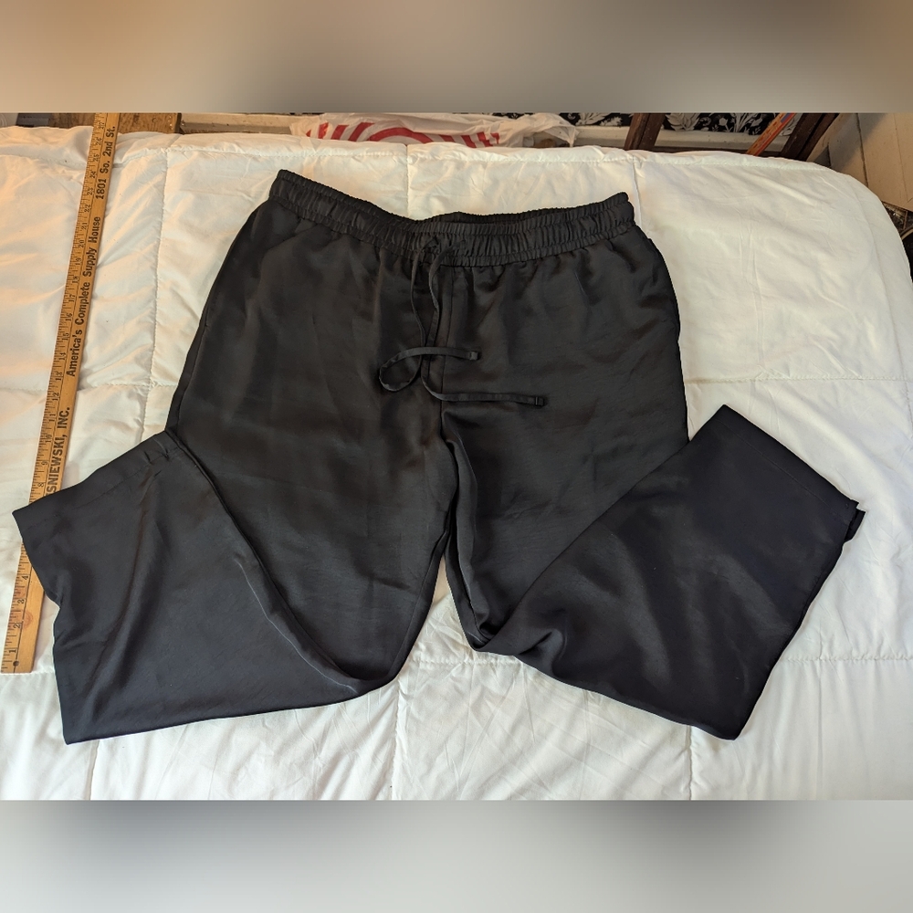 Black Satin Pants A New Day Xxl - Picture 1 of 8
